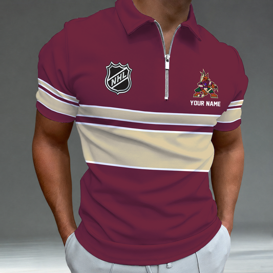 [SUPER SALE] NEW CUSTOMIZED NHL30 AZC ARIZONA COYOTES POLO SHIRT