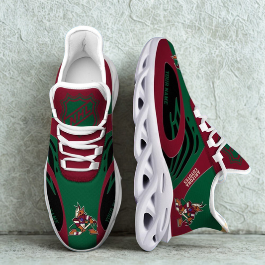 [SUPER SALE ] NEW CUSTOMIZED NHL30 AZC ARIZONA COYOTES MAX SOUL SHOES