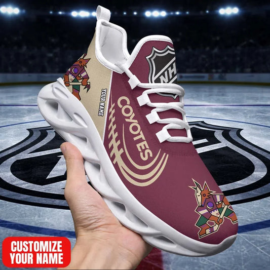 [SUPER SALE] NEW CUSTOMIZED NHL30 AZC AZ COYOTES PREMIUM CLUNKY SNEAKERS