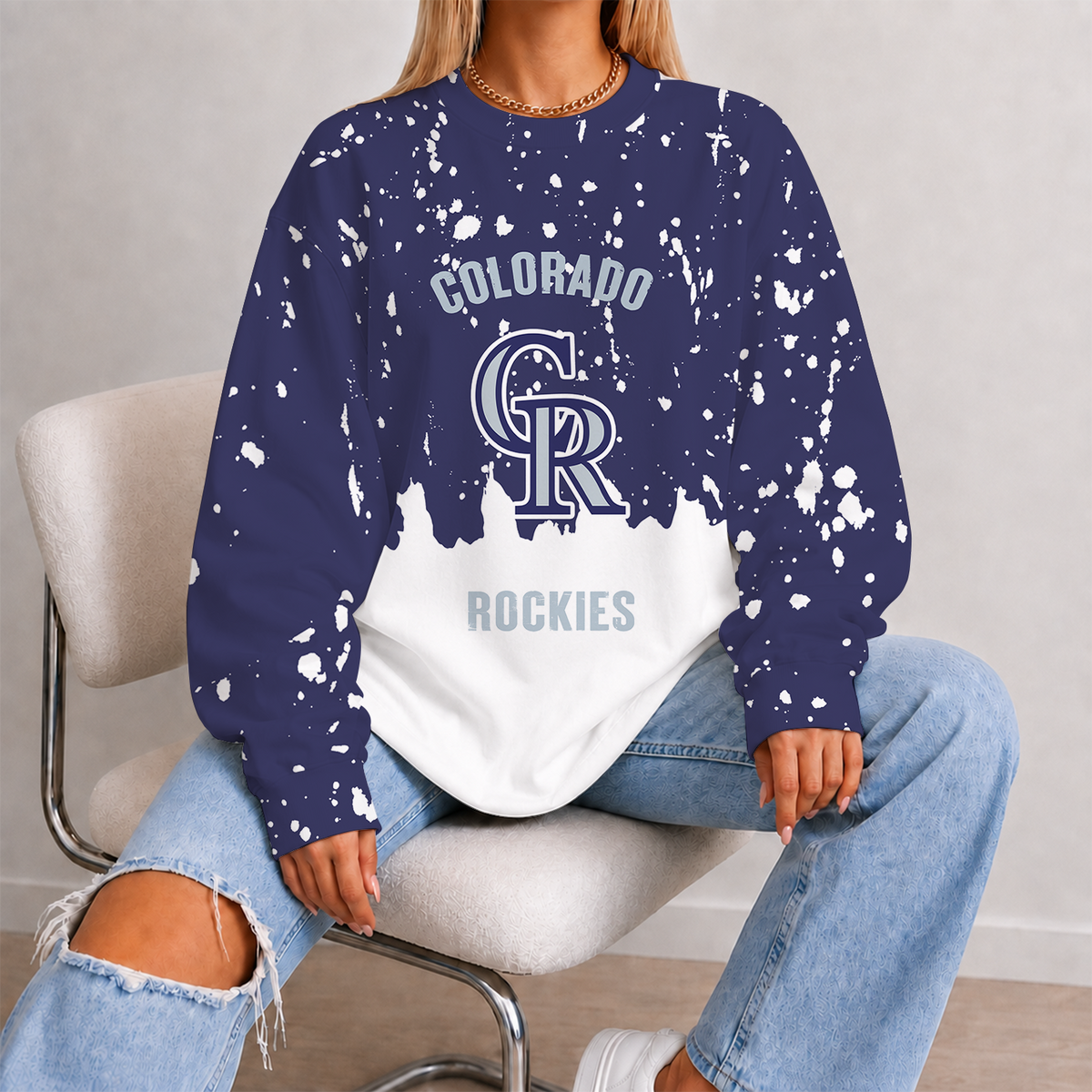 [FLASH SALE] NEW CUSTOMIZED MLB30 COR COLORADO ROCKIES UNISEX SWEATSHIRT