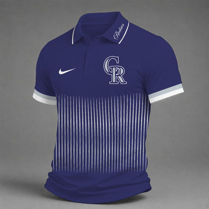 [FLASH SALE] NEW CUSTOMIZED MLB30 COR COLORADO ROCKIES POLO SHIRT
