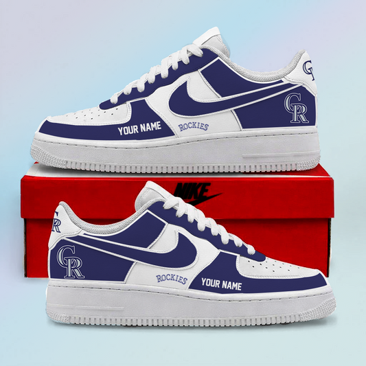 [FLASH SALE] NEW CUSTOMIZED MLB30 COR COLORADO ROCKIES AF1 SHOES