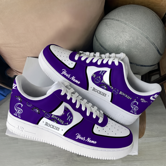 [FLASH SALE] NEW CUSTOMIZED MLB30 COR COLORADO ROCKIES AF1 SHOES