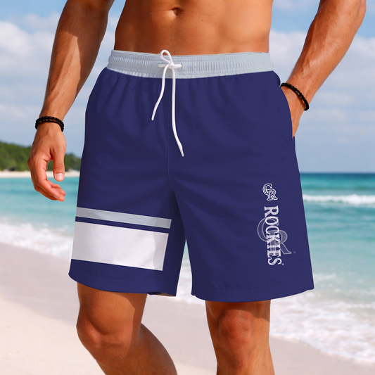 [FLASH SALE] NEW PREMIUM MLB30 COR COLORADO ROCKIES BASEBALL SHORT PANTS