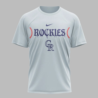 [FLASH SALE] NEW CUSTOMIZED MLB30 COR COLORADO ROCKIES MUTICOLOR T-SHIRT
