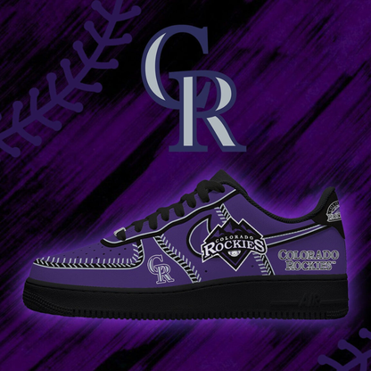[FLASH SALE] NEW CUSTOMIZED MLB30 COR COLORADO ROCKIES AF1 SHOES