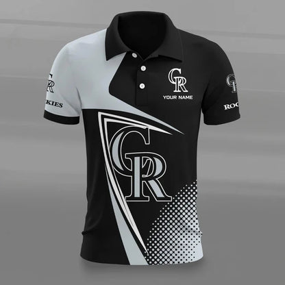 [FLASH SALE] NEW CUSTOMIZED MLB30 COR COLORADO ROCKIES POLO SHIRT