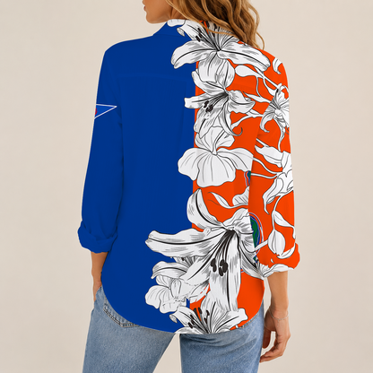[FAN FAVORITE] NEW CUSTOMIZED NCAA FBS30 FLG FLORIDA GATORS WOMEN CASUAL SHIRT
