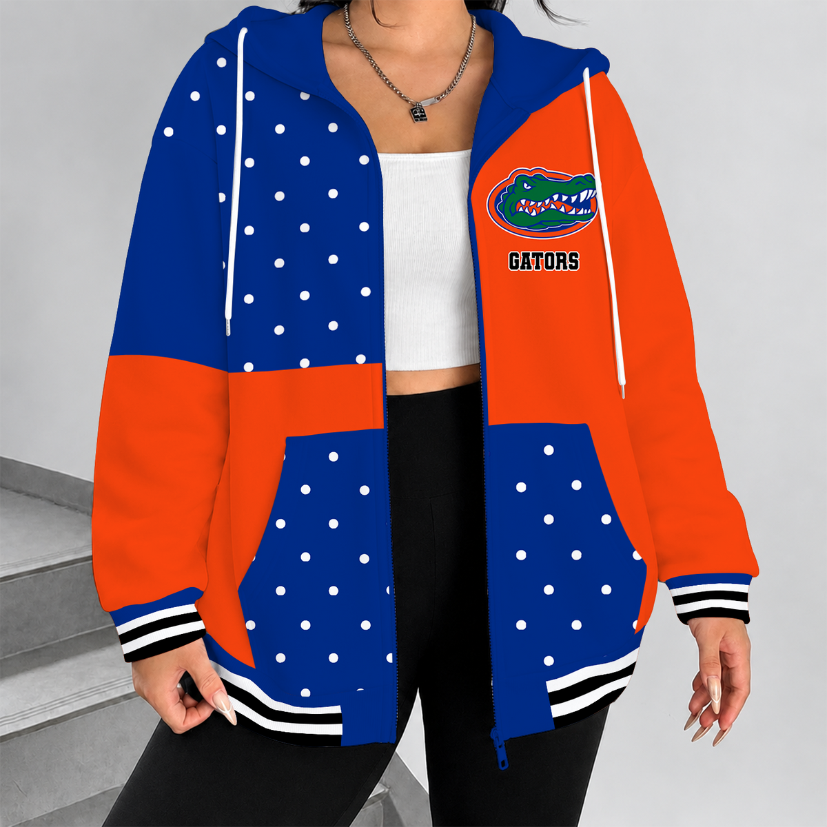 [FAN FAVORITE] NEW CUSTOMIZED NCAA FBS30 FLG FLORIDA GATORS ZIP HOODIE