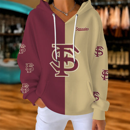 [FAN FAVORITE] NEW CUSTOMIZED NCAA CWS30 FLS FLORIDA STATE SEMINOLES RIBBED HOODIE & SWEATSHIRT