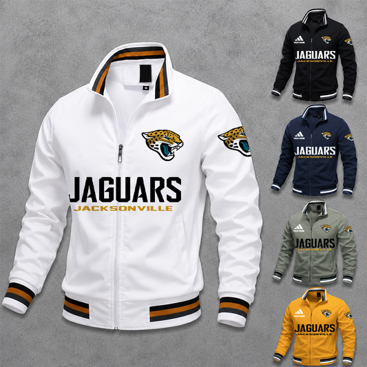 [SPECIAL OFFER] NEW CUSTOMIZED NFL30 JSJ JACKSONVILLE JAGUARS MULTICOLOR MEN'S CASUAL JACKET