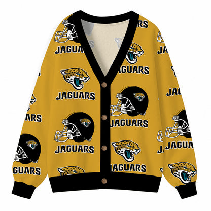 [SPECIAL OFFER] NEW CUSTOMIZED NFL30 JSJ JACKSONVILLE JAGUARS CARDIGAN