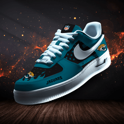 LIMITED EDITION - NEW CUSTOMIZED NFL30 JSJ JACKSONVILLE JAGUARS AF1 SNEAKERS