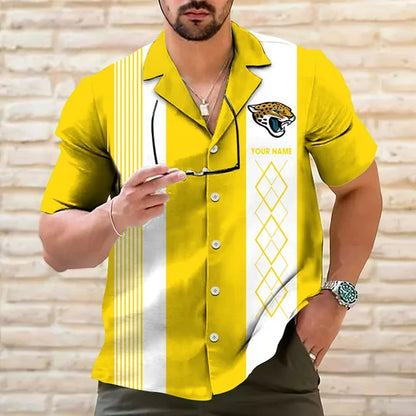 [SPECIAL OFFER] NEW CUSTOMIZED NFL30 JSJ JACKSONVILLE JAGUARS HAWAIIAN SHIRT