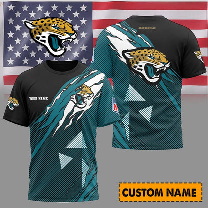 [SPECIAL OFFER] NEW CUSTOMIZED NFL30 JSJ JACKSONVILLE JAGUARS UNISEX T-SHIRT & POLO