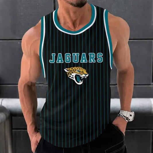 [SPECIAL OFFER] NEW CUSTOMIZED NFL30 JSJ JACKSONVILLE JAGUARS UNISEX TANK TOP