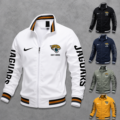 [SPECIAL OFFER] NEW CUSTOMIZED NFL30 JSJ JACKSONVILLE JAGUARS MEN'S CASUAL JACKET
