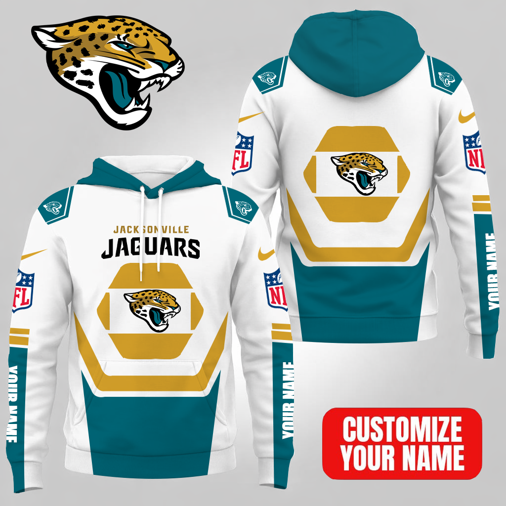 [SPECIAL OFFER] NEW CUSTOMIZED NFL30 JSJ JACKSONVILLE JAGUARS T-SHIRT, HOODIE & ZIP HOODIE
