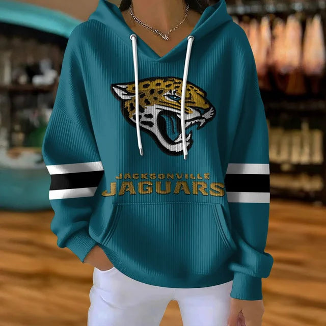 [SPECIAL OFFER] NEW CUSTOMIZED NFL30 JSJ JACKSONVILLE JAGUARS RIBBED HOODIE & SWEATSHIRT