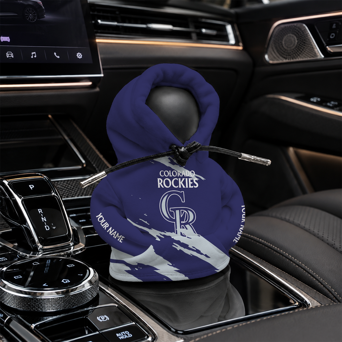 [FLASH SALE] NEW CUSTOMIZED MLB30 COR COLORADO ROCKIES AUTOMOTIVE HOODIE SHIFT KNOB COVER