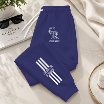 [FLASH SALE] NEW CUSTOMIZED MLB30 COR COLORADO ROCKIES SWEATPANTS