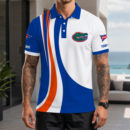 [FAN FAVORITE] NEW CUSTOMIZED NCAA FBS30 FLG FLORIDA GATORS POLO SHIRT