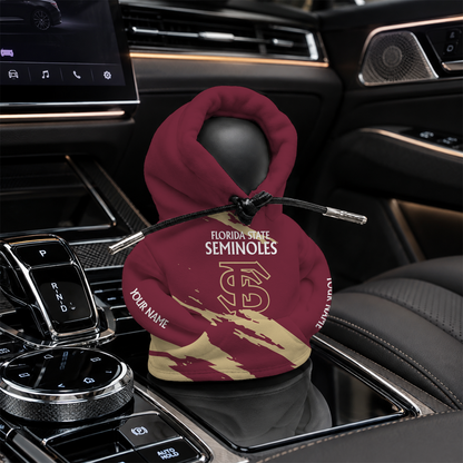 [FAN FAVORITE] NEW CUSTOMIZED NCAA CWS30 FLS FLORIDA STATE SEMINOLES AUTOMOTIVE HOODIE SHIFT KNOB COVER