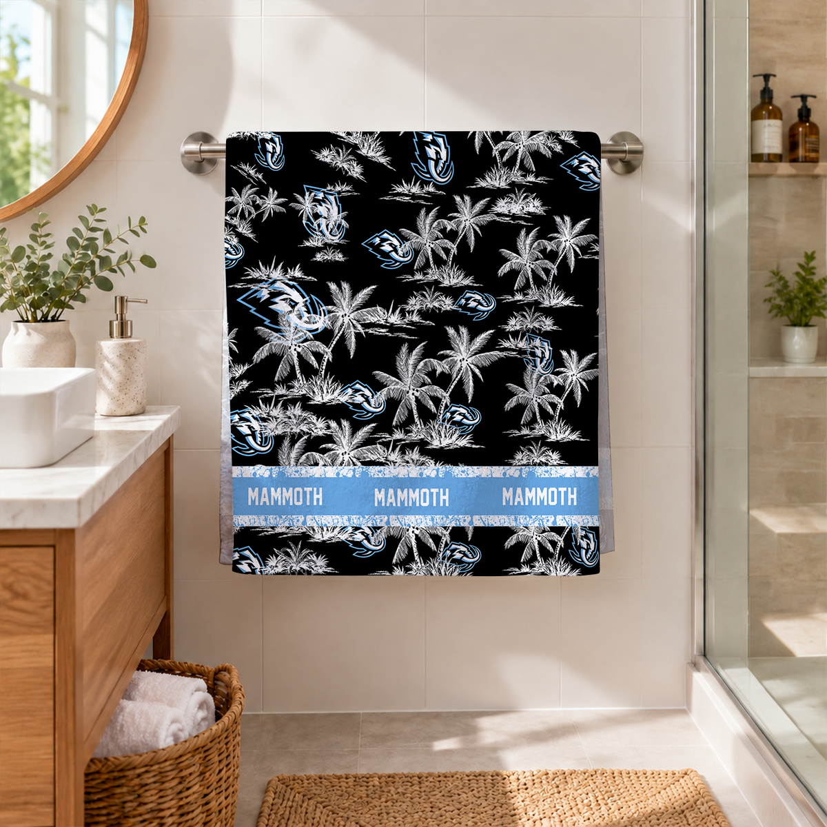 [SUPER SALE] NEW CUSTOMIZED NHL30 UTA UTAH MAMMOTH BEACH TOWEL