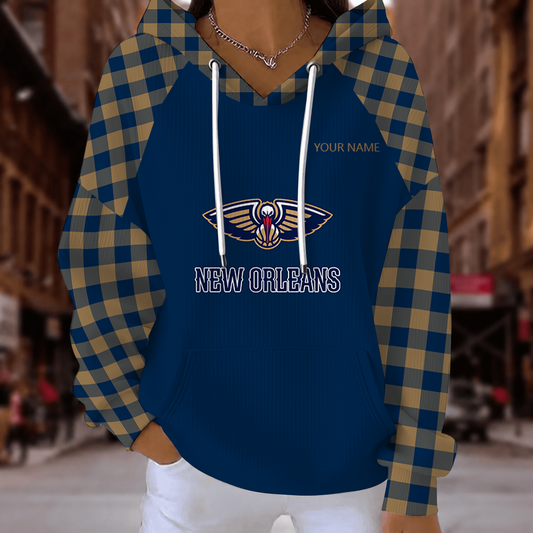 [HOT DEAL] NEW CUSTOMIZED NBA30 NOP NEW ORLEANS PELICANS  RIBBED HOODIE & SWEATSHIRT