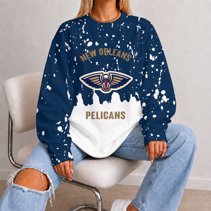 [HOT DEAL] NEW CUSTOMIZED NBA30 NOP NEW ORLEANS PELICANS UNISEX SWEATSHIRT