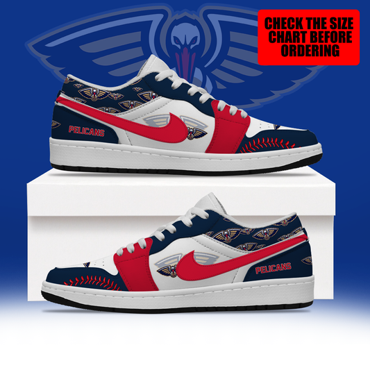 [HOT DEAL] NEW CUSTOMIZED NBA30 NOP NEW ORLEANS PELICANS AIR JORDAN LOW SHOES