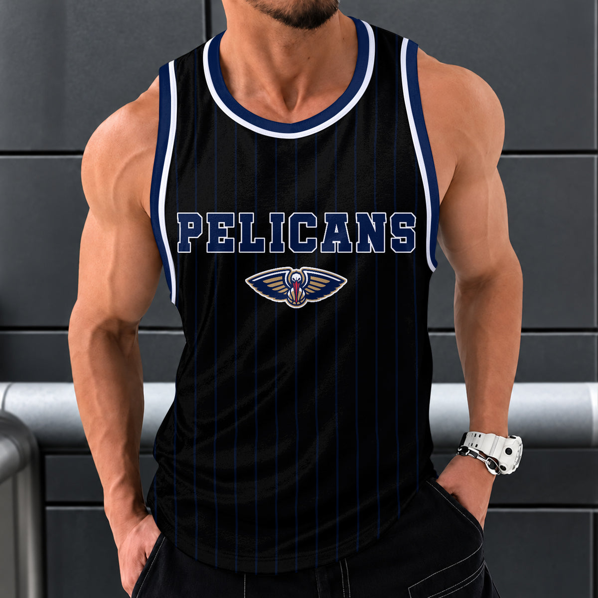 [HOT DEAL] NEW CUSTOMIZED NBA30 NOP NEW ORLEANS PELICANS UNISEX TANK TOP