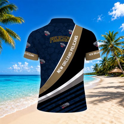 [HOT DEAL] NEW CUSTOMIZED NBA30 NOP NEW ORLEANS PELICANS POLO SHIRT