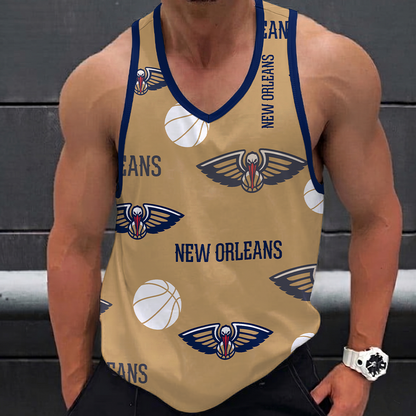 [HOT DEAL] NEW CUSTOMIZED NBA30 NOP NEW ORLEANS PELICANS UNISEX TANK TOP