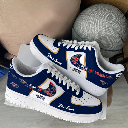 [HOT DEAL] NEW CUSTOMIZED NBA30 NOP NEW ORLEANS PELICANS AF1 SHOES