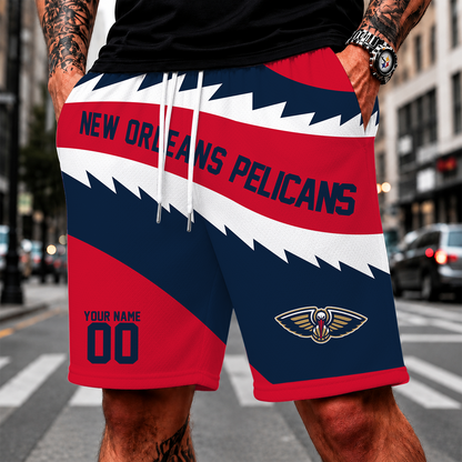 [HOT DEAL] NEW CUSTOMIZED NBA30 NOP NEW ORLEANS PELICANS SHORT PANTS