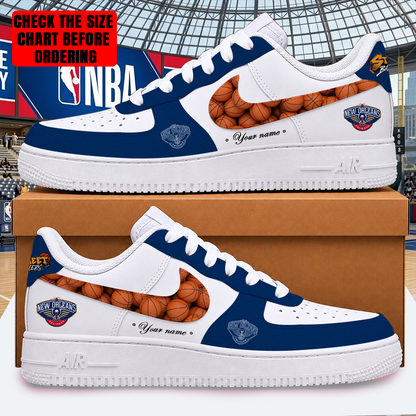 [HOT DEAL] NEW CUSTOMIZED NBA30 NOP NEW ORLEANS PELICANS AF1 SHOES