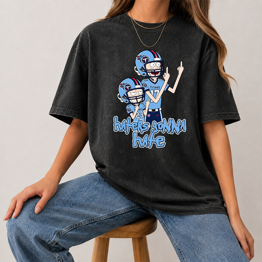 [SPECIAL OFFER] NEW CUSTOMIZED NFL31 TST TENNESSEE TITANS FUNNY MULTICOLOR WASHED TEE
