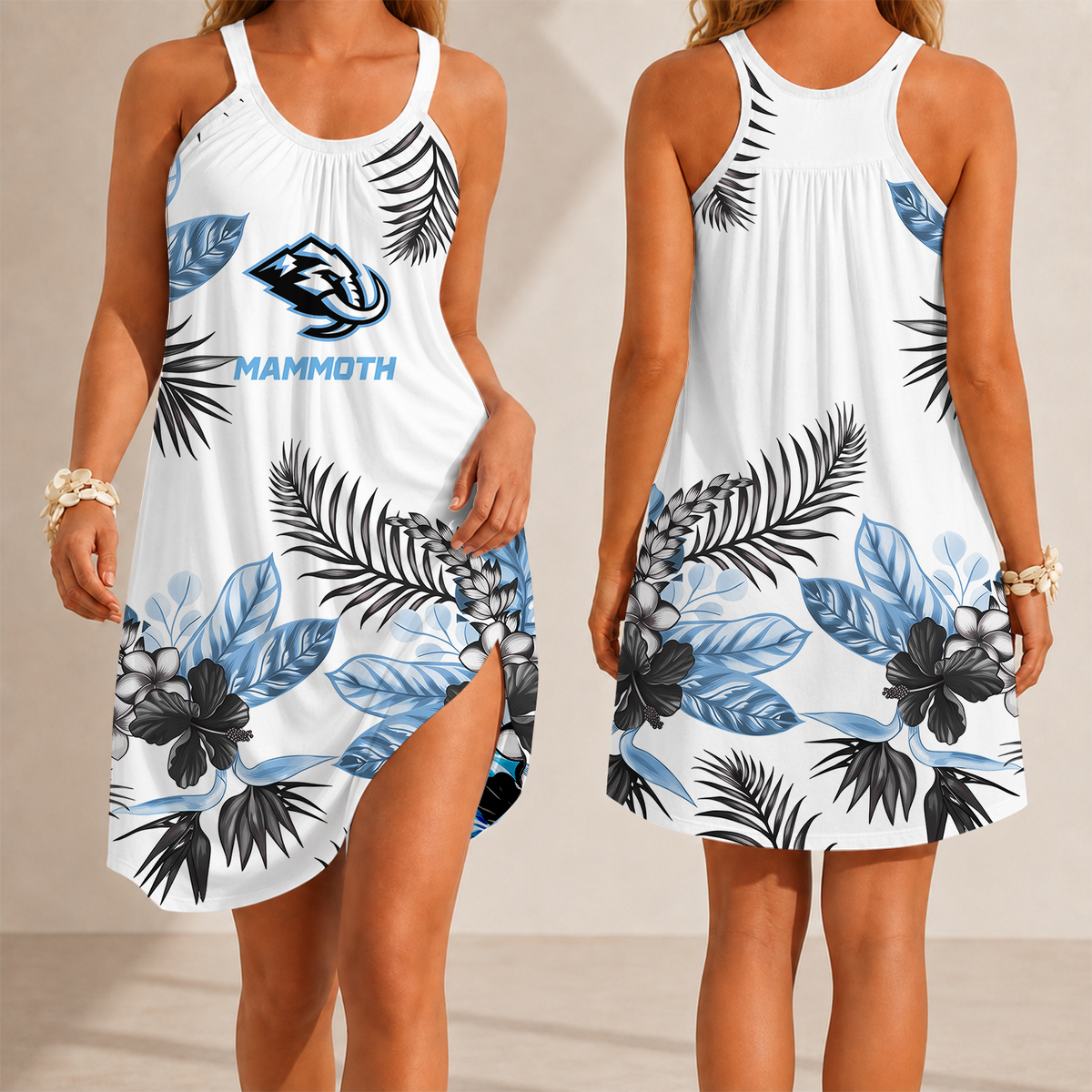 [SUPER SALE] NEW CUSTOMIZED NHL30 UTA UTAH MAMMOTH CAMISOLE DRESS