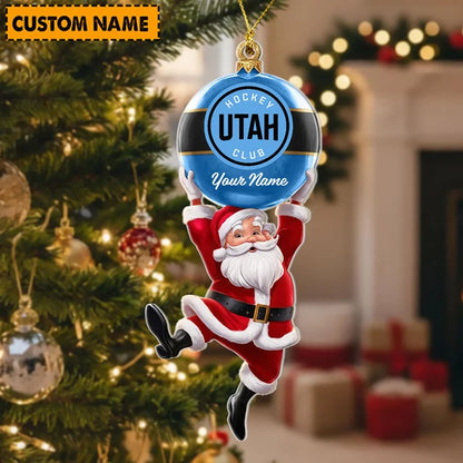[SUPER SALE] NEW CUSTOMIZED NHL30 UTAH MAMMOTH CHRISTMAS ACRYLIC ORNAMENT