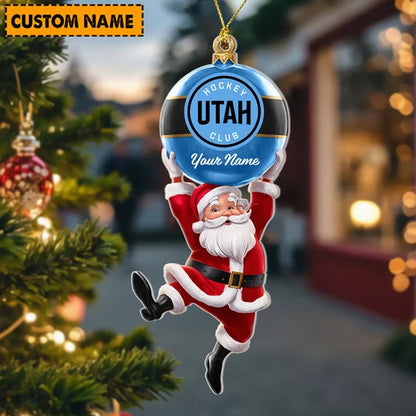 [SUPER SALE] NEW CUSTOMIZED NHL30 UTAH MAMMOTH CHRISTMAS ACRYLIC ORNAMENT