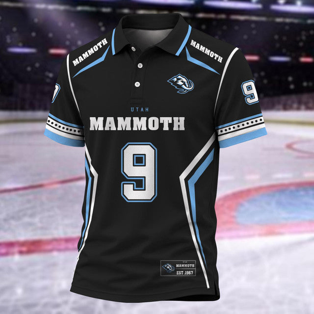 [SUPER SALE] NEW CUSTOMIZED NHL30 UTA UTAH MAMMOTH POLO SHIRT