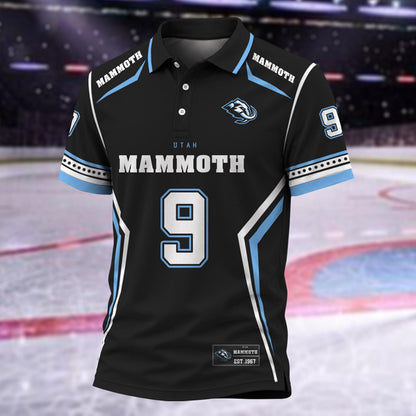 [SUPER SALE] NEW CUSTOMIZED NHL30 UTA UTAH MAMMOTH POLO SHIRT