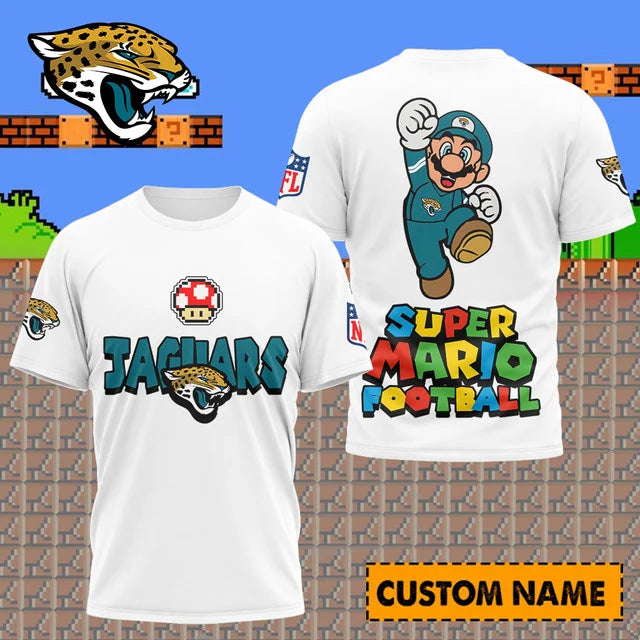 [SPECIAL OFFER] NEW CUSTOMIZED NFL30 JSJ JACKSONVILLE JAGUARS SUPER MARIO T-SHIRT, HOODIE, ZIP HOODIE