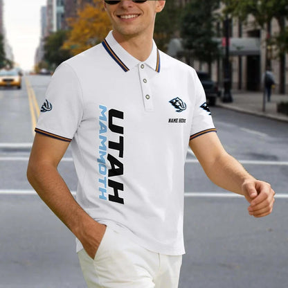 [SUPER SALE] NEW CUSTOMIZED NHL30 UTA UTAH MAMMOTH POLO SHIRT