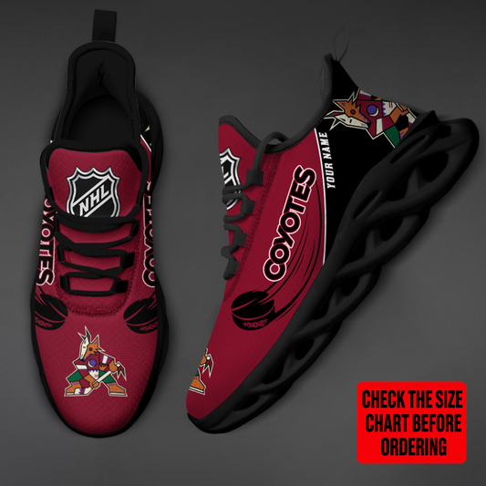 [SUPER SALE] NEW CUSTOMIZED NHL30 AZC ARIZONA COYOTES CLUNKY SNEAKERS