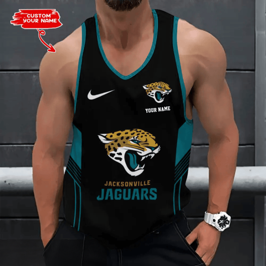 LIMITED EDITION - NEW CUSTOMIZED NFL30 JSJ JACKSONVILLE JAGUARS UNISEX TANK TOP