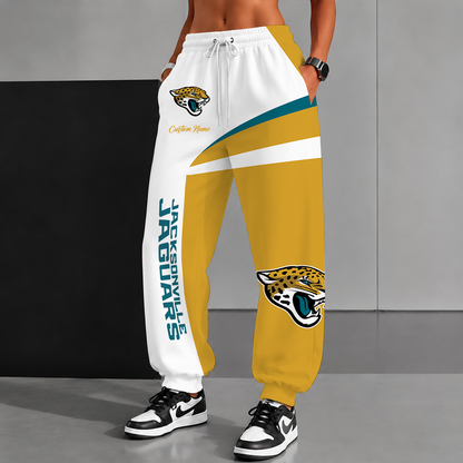[SPECIAL OFFER] NEW CUSTOMIZED NFL30 JSJ JACKSONVILLE JAGUARS SWEATPANTS