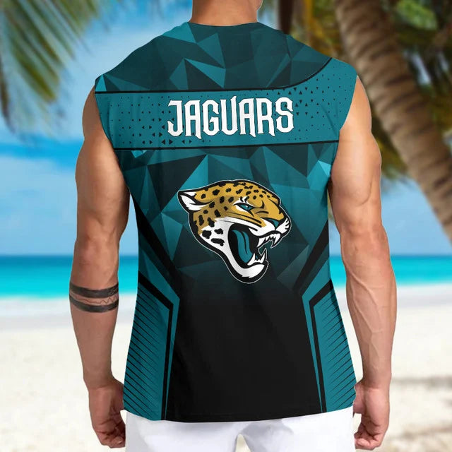 [SPECIAL OFFER] NEW CUSTOMIZED NFL30 JSJ JACKSONVILLE JAGUARS MEN'S GYM SHIRT