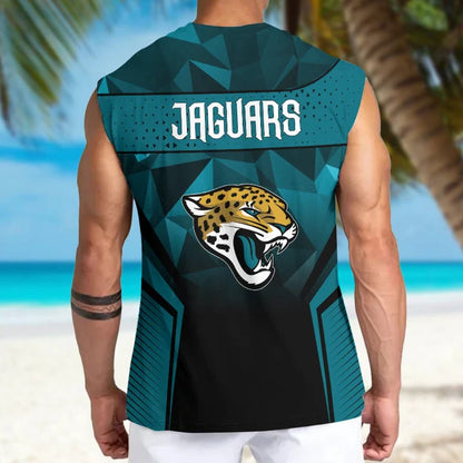 [SPECIAL OFFER] NEW CUSTOMIZED NFL30 JSJ JACKSONVILLE JAGUARS MEN'S GYM SHIRT